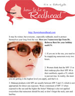 How to be a Redhead January 2013 Cover