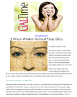 Three Ways Winter Ruined Your Skin March 2013 Cover