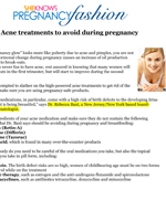 Acne Treatments to Avoid During Pregnancy November 2012 Cover