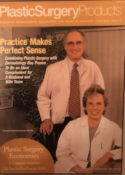 Drs. Sherwood and Saida Baxt on Plastic Surgery Products magazine cover